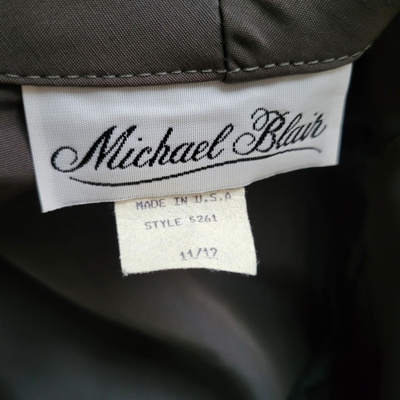 NEW Vintage 80s Dress Michael Blair Double Breasted Trench Long Layered Look S - Picture 10 of 11